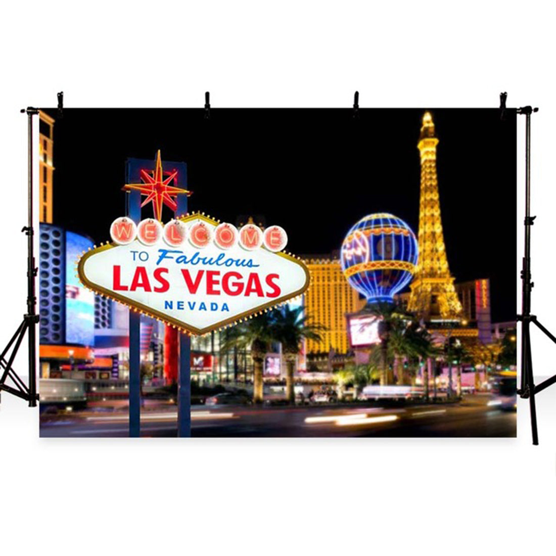 photography backdrops Las Vegas backdrops city scenery backdrop for pictures Las Vegas photo booth props Las Vegas scenery photo backdrop urban night scene photo booth props gambling city