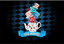 tea party photo backdrop banner cup backdrops for photography flowers photo backgrounds wedding photo booth props tea party for woman backdrop for birthday party