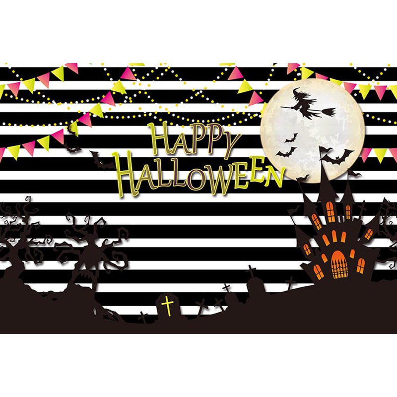 trick or treat backdrops halloween party photo booth backdrop black white streaks backdrop for picture Pumpkin Lantern photography background for child photo props