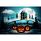 trick or treat backdrops halloween 10ft party photo booth backdrop black white streaks 7ft backdrop for picture Pumpkin Lantern photography background for child photo props