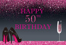 50e anniversaire fête photographie décors photographie pour toile de fond joyeux anniversaire numérique imprimé arrière-plans Photo pour Studio Photo 