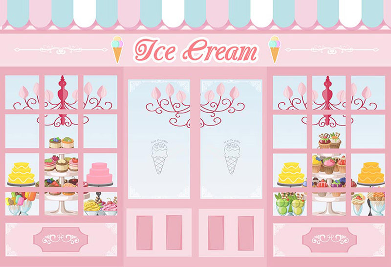 photo booth backdrop pink backdrops customized 7x5 photo backdrop ice cream photo backdrop for girls background for photography ice cream backdrops for photographers kids birthday party photo backdrop vinyl pink girls