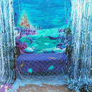 Ocean Photography Backdrop Baby Shower Under the Sea Ariel Princess Little Mermaid Rocks Corals Photo Studio Backdrop Background