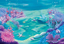 Fotografía de acuario bajo el mar Castillo telón de fondo océano burbuja fiesta de cumpleaños foto estudio fondo con cabina tela de poliéster