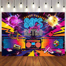 80s Party Backdrop Disco Theme Retro Style Photo Backdrop 80's Birthday Background Sign 1980's Neon Eighties Photo booth Props