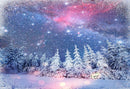 Snow backdrop glitter parties 6x8ft backdrop enchanted forest backdrop 7x5 purple outer space photography backdrop vinyl northern lights photo booth backdrop snow winter wonderland