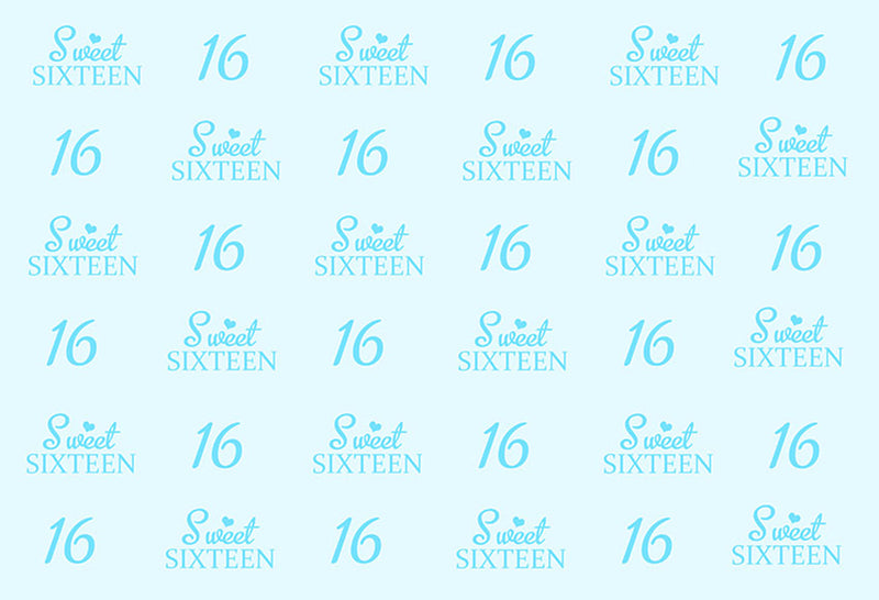 Happy birthday photo backdrops teenage girl birthday photo booth props for girls birthday photo backdrop 16th sweet birthday blue background for photo happy birthday