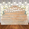 Wedding Party Photography Backdrops Wooden Photo Props Banner Lighting Flowers Valentine's Day Background Photo Studio