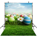 happy easter photo backdrops flower spring photography vinyl backdrops easter eggs for baby shower easter themed photo background easter grass photo booth props easter religious photo booth backdrop