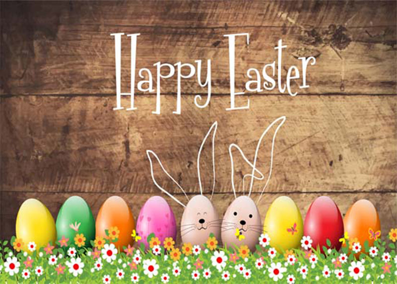 8x6 happy easter photo backdrops brown wood photography vinyl backdrops easter eggs for baby shower easter themed photo background