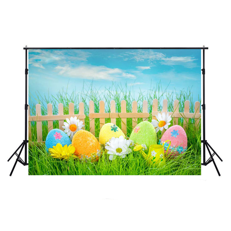 happy easter photo backdrops flower spring photography vinyl backdrops easter eggs for baby shower 7x5 easter themed photo background easter grass photo booth props easter religious photo booth backdrop