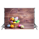 happy easter photo backdrops 10x8 wood floor photography vinyl backdrops easter eggs for kids easter themed photo background basket easter grass photo booth props easter religious photo booth backdrop