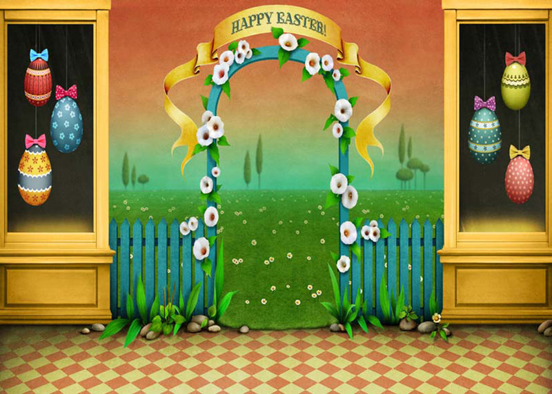 happy easter photo backdrops spring photography vinyl backdrops easter eggs for girls colorful eggs backdrops rabbit sky easter themed photo background 10x8ft easter religious photo booth backdrop easter church photo booth props