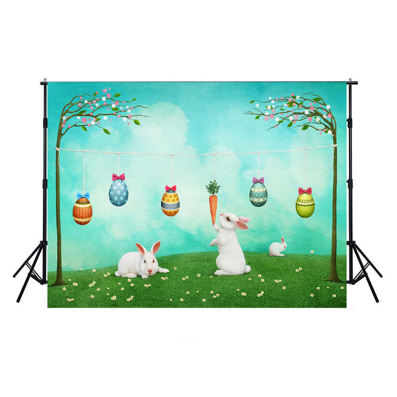 happy easter photo backdrops spring photography vinyl backdrops easter eggs for girls colorful eggs backdrops rabbit sky easter themed photo background easter religious photo booth backdrop easter church photo booth props