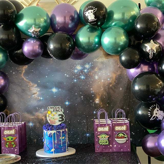 Galaxy Space Backdrop, Birthday Photo Backdrop,Outer Space,Milky Way Backdrop,Celestial Nebula,Astronomy Party Photo Backdrop