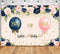 Gender Reveal Backdrop Navy Blue Blush Pink Balloon Gender Surprise Photo Backdrops Boy or Girl Photography Background