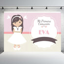 Girl First Communion theme Photography Backdrop Customize Photography Studio Photo Backgrounds for Girl Birthday Party Photocall