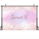 Fondo de fiesta de cumpleaños para niña, decoración de 16 años, brillo, oro rosa, bebé, rosa, foto de ensueño para cumpleaños, fotografía de fondo