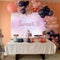 Fondo de fiesta de cumpleaños para niña, decoración de 16 años, brillo, oro rosa, bebé, rosa, foto de ensueño para cumpleaños, fotografía de fondo