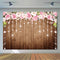 Fondo de fotografía de Shwoer nupcial con purpurina, fondo de flores de madera marrón oscuro para fotomatón, estudio Floral para ceremonia de boda