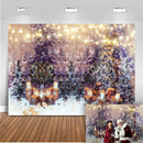 Glitter Christmas Bokeh Adult Portrait Photo Background Pine Christmas Tree Newborn Baby Photo Booth Backdrop Glitter Light