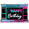 Glitter Kids Happy Birthday Backdrop Hip Hop Music Adult Birthday Cake Smash Background Decor Shiny Colorful Dots Photo Shoot