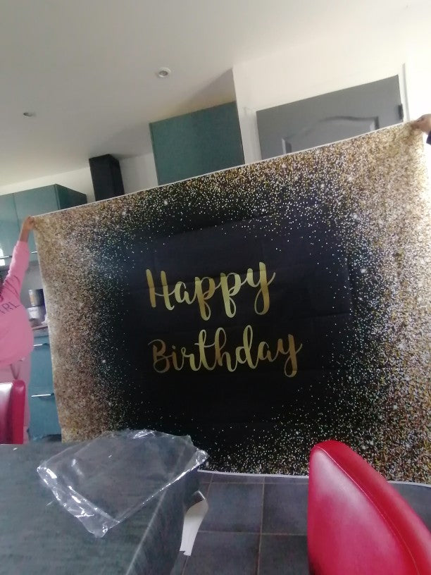 Decoración personalizada de la fiesta de cumpleaños del champán de la plata del negro del rosa del brillo para el fondo de la fotografía para la foto de la boda nupcial telón de fondo de la ducha