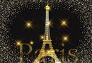 Fondo fotográfico brillante con tema de la Torre Eiffel de París, fondos fotográficos personalizados para estudio fotográfico, bodas y cumpleaños