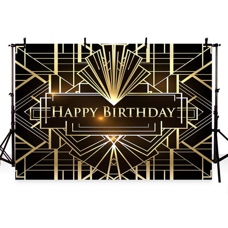 Funnytree Sweet 16 18th Birthday Background Photo Great Gatsby Decorations  Custom Black Backdrop Photography Photocall Party - AliExpress