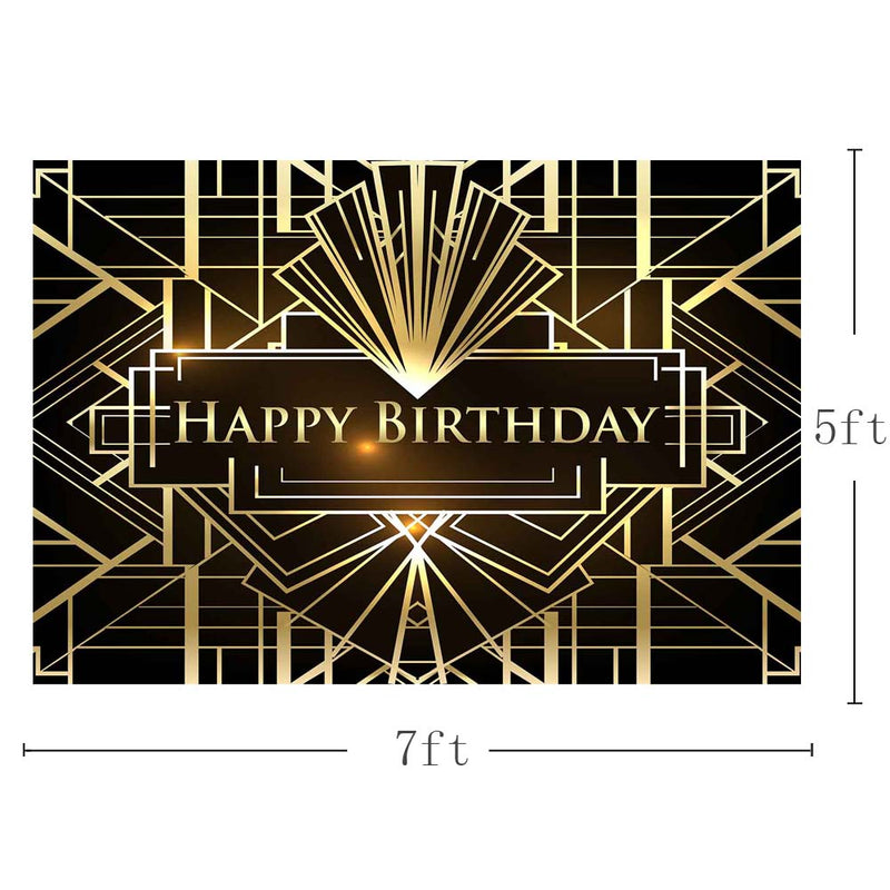 Great Gatsby photography backdrops sweet birthday table decor black gold background photocall photobooth photography backdrops