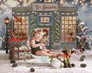 Arrière-plan personnalisé pour photographie de noël, 3 styles, pin de neige d'hiver, Bokeh, arrière-plan pour séance Photo, décoration de bonhomme de neige pour Studio Photo 
