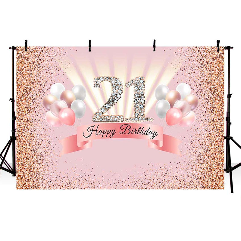 Pink Glitter Backdrop for Photography Party Photo Background Wall