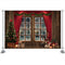 Tienda de regalos de Navidad, fondo de Luna, corona, accesorios de estudio fotográfico, juguete de Año Nuevo, papel tapiz de Papá Noel, decoración de fiesta familiar 