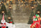 Fondo de fotografía de madera invierno Navidad nieve brillo pinos regalos recién nacido bebé niños retrato telón de fondo estudio fotográfico