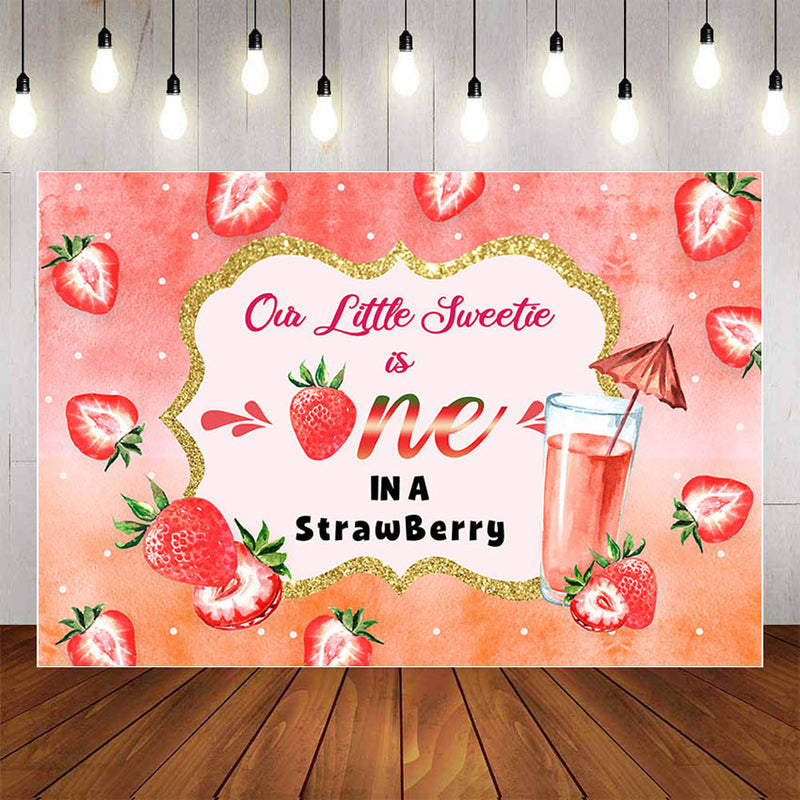  Photography Background Summer Fruits Berry Sweet Strawberry Firs 1st Birthday Party Baby Shower Backdrop Photo Studio
