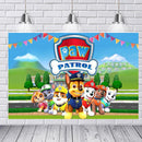 Customize Paw Patrol Birthday Party Photography Backdrops Chase Zuma Party Banner Backdrop For Photography Background For Photo Studio