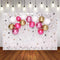 Girls Photography Background Balloon Stars Cake Smash Girls Baby Shower Birthday Party Decoration Backdrop Photo Studio Prop