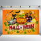 Arrière-plan de photographie de fête d'halloween, citrouille d'automne pour enfants, stand de Studio Photo