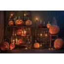 Fondos de fotografía de linterna de calabaza para Halloween, casa de mago, retrato de niños de Halloween, fondo, poción de vela, sesión fotográfica