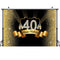 Customize Birthday Photo Background Happy 40th Birthday Glitter Golden Points Adult Birthday Party Dessert Table Backdrop Photo Backdrops