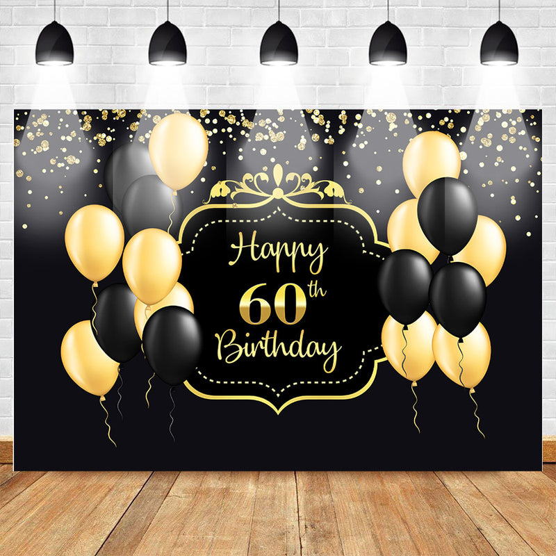 Black and Gold Birthday Party Decorations 50 Pieces Macao