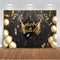 Happy Birthday Balloons Champagne Graduation Party Backdrop for Photography Gold Decoration Supplies for Photographic Photo Prop