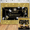 Arrière-plan de fête d'anniversaire, Flash doré et argenté, arrière-plan de photographie, bannière de décoration d'anniversaire personnalisée