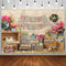 Arrière-plan de photographie de pâques, fleurs de printemps, œufs, décor de fête en bois, bannière pour Studio Photo 