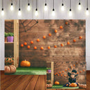 Happy Halloween Photography Backdrop Pumpkin Lanterns Wood Kids Children Party Photo Studio Backdrop Photo Prop