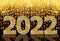 Fondo fotográfico Feliz Año Nuevo 2022, fondo dorado con purpurina Bokeh, decoración para fiesta y Festival de Año Nuevo, telón de fondo para estudio fotográfico