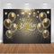 Happy birthday gold glitter backdrop for photography balloons twinkle star party decoration supplies photo background