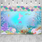 Girl Backdrops Birthday Party Ocean Shell Coral Mermaid Princess Decoration Child Photography Backgrounds Photo Studio