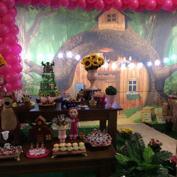 Toile de fond de cabine de conte de fées, décorations de fête d'anniversaire de princesse, arrière-plan de photographie, gâteau de 1er anniversaire, séance photo