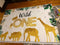 Toile de fond d'anniversaire avec animaux de la Jungle, couronne d'animaux de Safari dorés, arrière-plan de photographie sauvage, bannière décorative pour fête de premier anniversaire de garçon